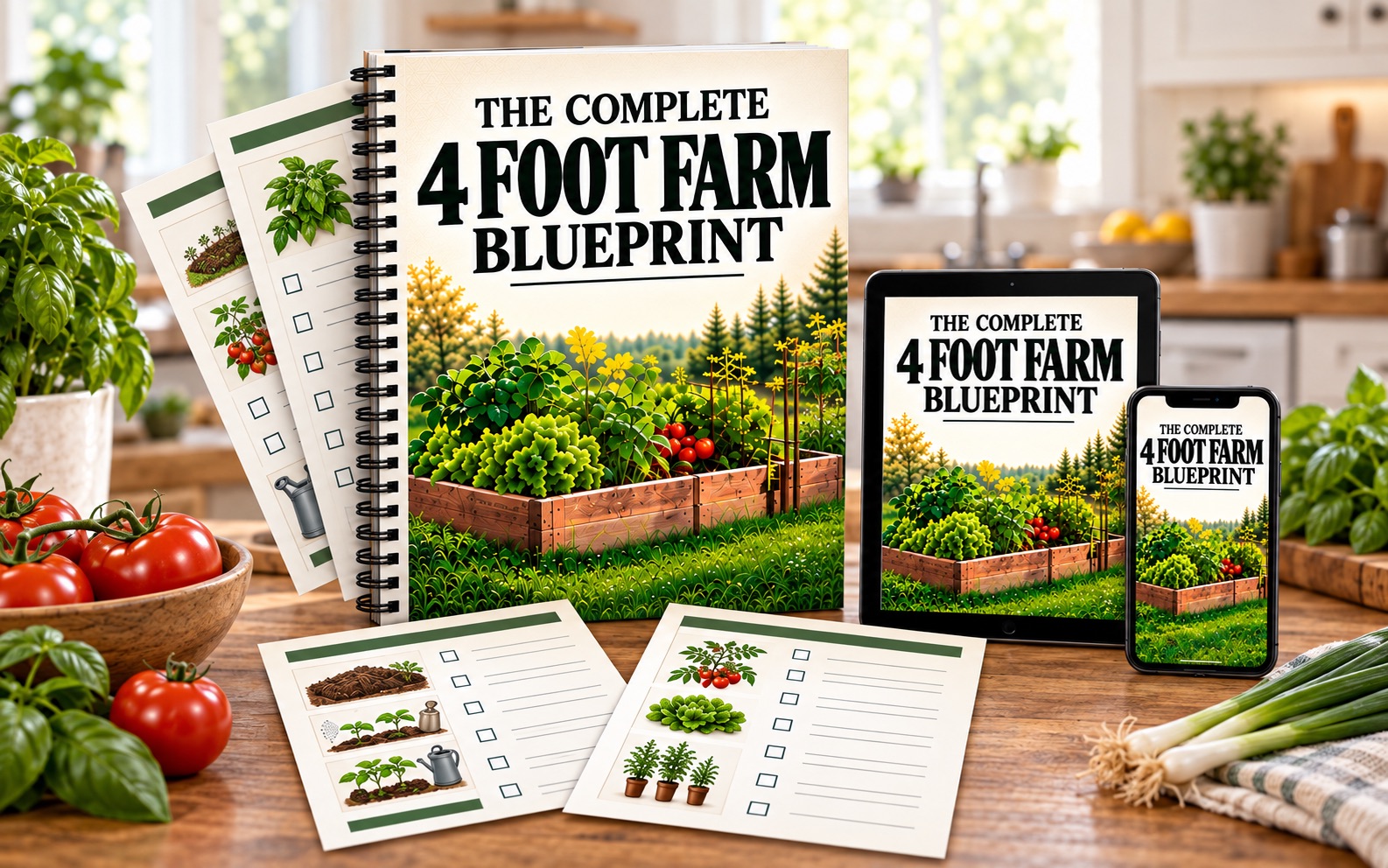The 4 Foot Farm Blueprint digital plans